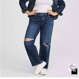 TORRID mid rise wide leg jeans - size 18 Tall